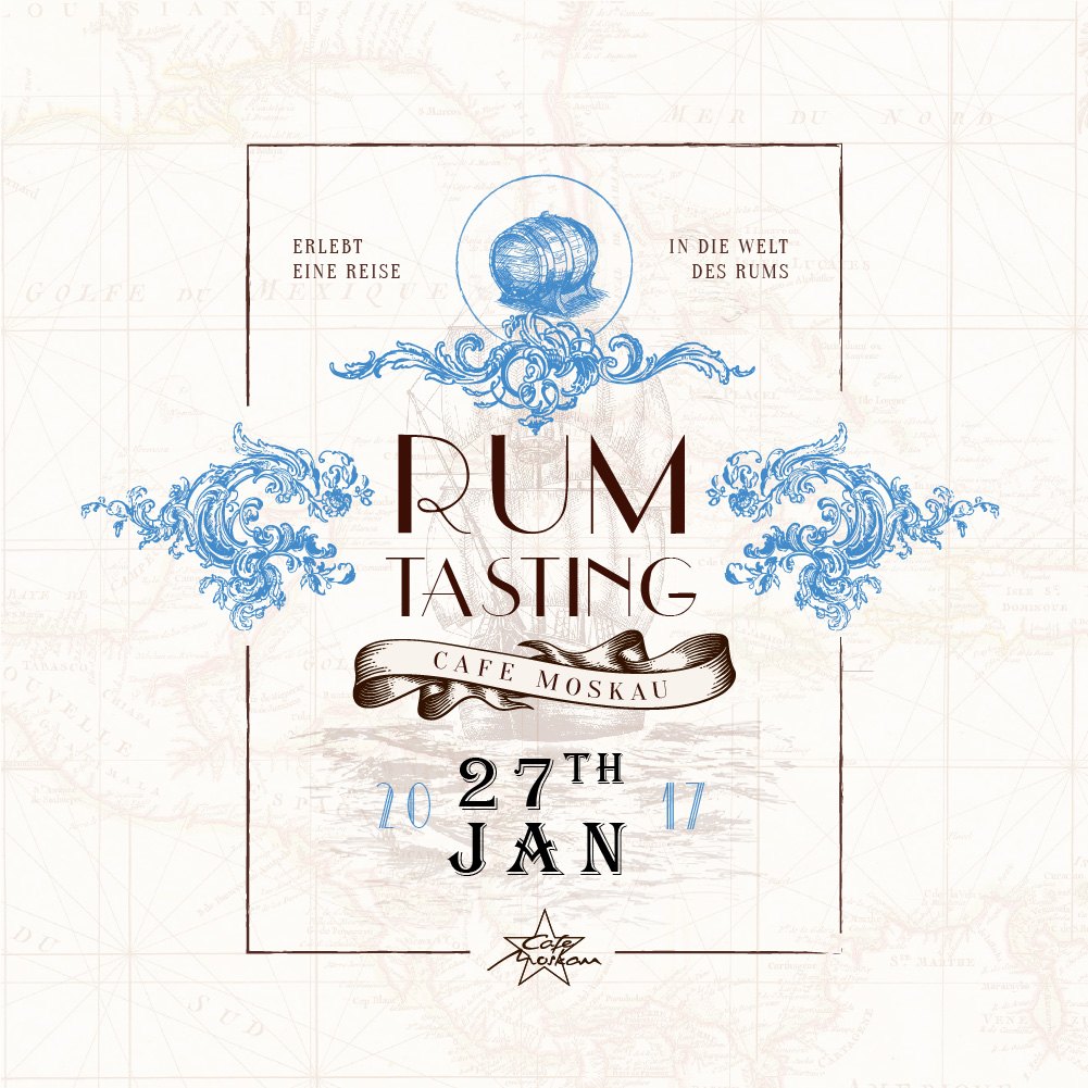 Rum Tasting  Angebote Cafe Moskau